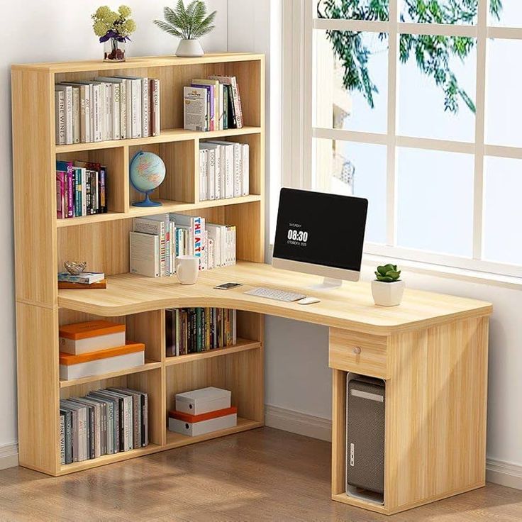 CraftThink Computer Desk with Drawers